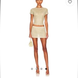 Miaou Green Plaid Set